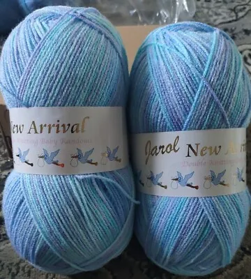 2xBaby Wool New Arrival Randoms DK Double Knitting Yarn From Jarol 200g Ball • £12.99