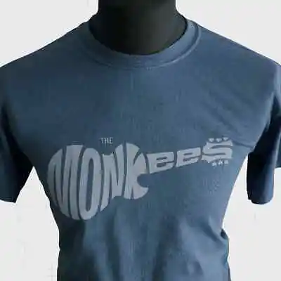 The Monkees T Shirt Retro TV Comedy Music Band 1960's Indigo Blue • $17.41