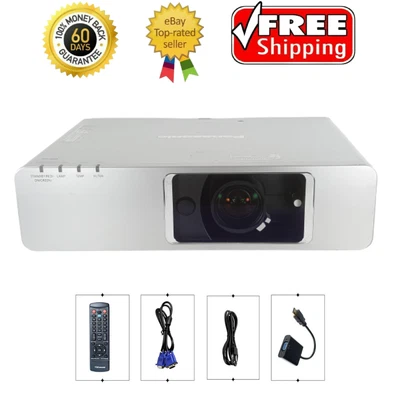 $303.88 • Buy Panasonic PT-F300U 3LCD Projector 4000 ANSI Professional 1080p VGA LAN W/Bundle