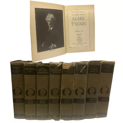 The Complete Works Of Mark Twain 8 Volumes 5 To 12 1922 Harper & Bros. • $79.95