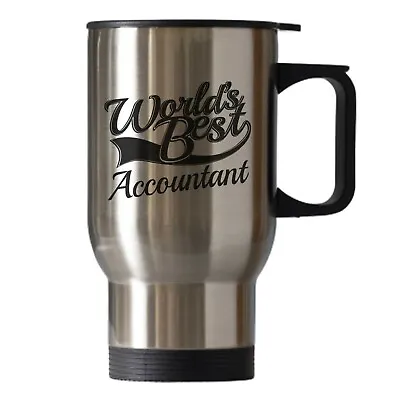 £17 • Buy Accountant Birthday Christmas Novelty Gift Travel Thermal Cup Mug Silver