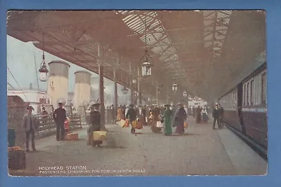 Holyhead Passengers Embarking For Dublin (North Wall) L.N.W.R. PC 1910s P2015 • £4.95