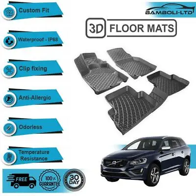 3D Molded Interior Car Floor Mat For Volvo XC60 2009-2017(Black) • $94.90