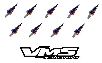 Vms Racing Neo Chrome Spike Header Cup Bolt Washer For Honda Acura Bolts B18 B16 • $59.95