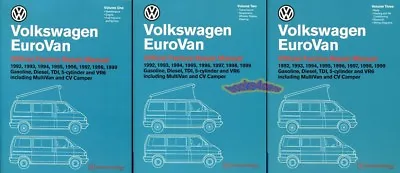 Eurovan Volkswagen Shop Manual Service Repair Book Bentley Vw Workshop 92-99 Set • $219.95