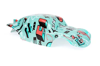 Custom Buggy Body Graffiti Blue For Traxxas E-Revo 1/10 Truck Car Shell 1:10 • $24.48