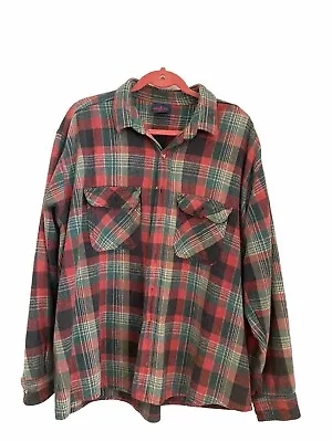 Dakota Mens Shirt Button Up Flannel Blue Plaid Long Sleeve Size XXXL • $14