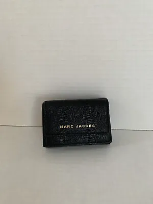 Marc Jacobs Authentic  Mini Trifold Wallet Black • $99.99