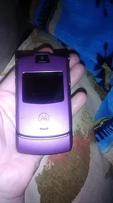 Motorola RAZR V3 - Purple (Unlocked) Cellular Phone • $67