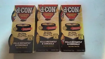 D-CON No-View No-Touch Mouse Traps 3-Pack W/ 6 Traps Total  NEW • $15.99