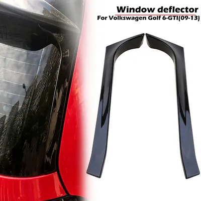 For VW Golf 6 MK6 GTI R GTD Black Rear Window Spoiler Side Wing Cover 2008-2013 • $20.99