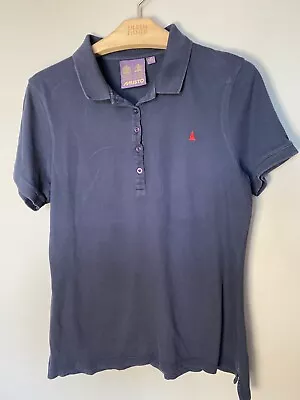 Musto Navy Blue Short Sleeve Polo Shirt Size 14 • £12.99