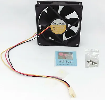 SUNON 90mm X 25mm Dual-Ball Bearing 12V DC 3pin PC Cooler 9cm Case Cooling Fan • $13.99