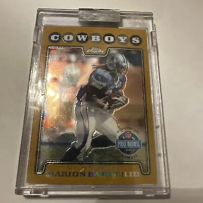 2008 Topps Chrome Uncirculated Gold Refractor Marion Barber #103/199-COWBOYS • $19.99