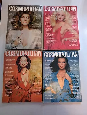 Vintage 1970s Cosmopolitan Magazines Lot Of 4 • $45