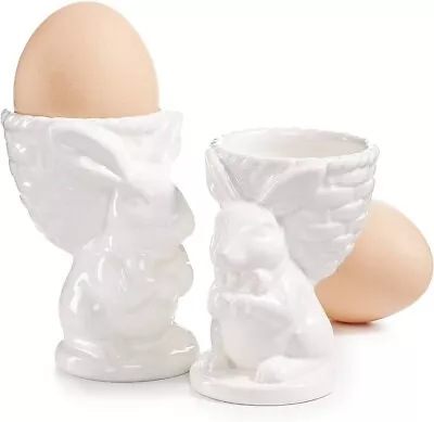 Martha Stewart Collection Bunny Egg Cups White (Set Of 2) • $22.99