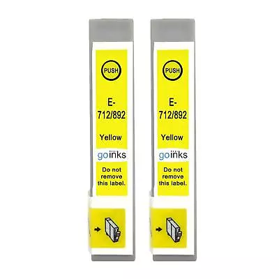 £6.40 • Buy 2 Yellow Ink Cartridges For Epson Stylus CX4300, DX4400, DX7000F, DX7450, SX205