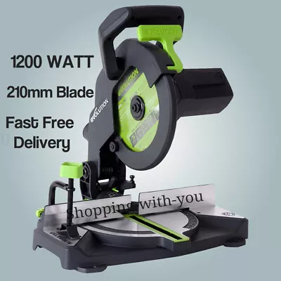 New Evolution Multipurpose Compound Mitre Straight Chop Saw Cut Wood Metal Blade • £133.99