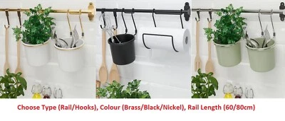 $16.41 • Buy IKEA HULTARP Rail Hooks Kitchen Utensil Kitchenware Wall Rack Hanging Storage