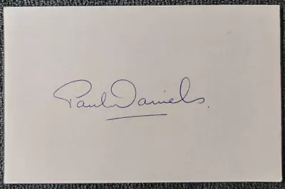 Paul Daniels Autograph Magician. Signature On Postcard.  Lot#A145 • £8