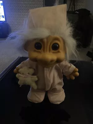£12.99 • Buy Sleepy Time Night Russ Troll Doll Vintage 7” Pink Pajamas Nightcap Teddy Bear