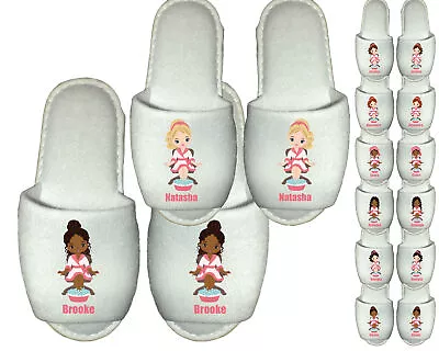 £6.49 • Buy Personalised Spa Slippers - Pamper Party Bridal Shower Wedding Bride Hen Slumber