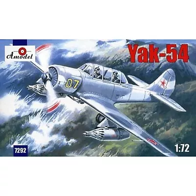 Amodel 7292 Plastic Model Airplane Kit Scale 1:72 Yak-54 - Modelling Kit • $16.73