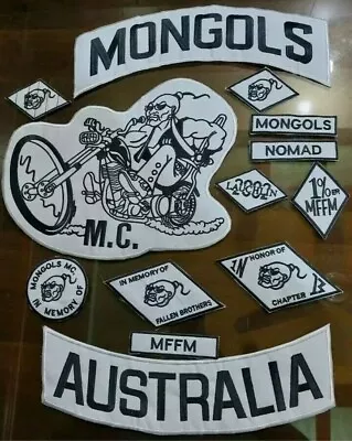 Nomad Australia MC Embroidered Patches For Biker Jacket Vests Iron On • $40