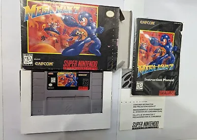 Mega Man 7 Megaman (Super Nintendo SNES 1997) COMPLETE CIB Authentic • $1301.15