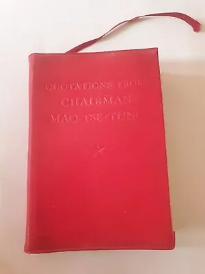QUOTATIONS FROM CHAIRMAN MAO TSE-TUNG-2nd EDITION 1967 INSCRIBED • £8.99