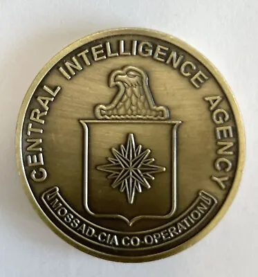 Rare US Israel Mossad / CIA  Secret Joint Operation Challenge Coin • $172