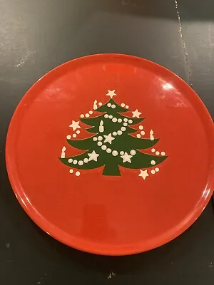 Waechtersbach Germany Christmas Tree 12.25  Round Serving Platter Cake Plate EUC • $19.95