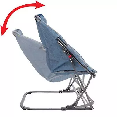 Mac Sports Rf904dr100 Diamond Rocker Chair Steel Blue • $134.88