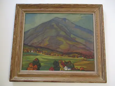 Antique Oil Painting Early Catskills Impressionism Landscape Mitchell Listed Nj • $2100