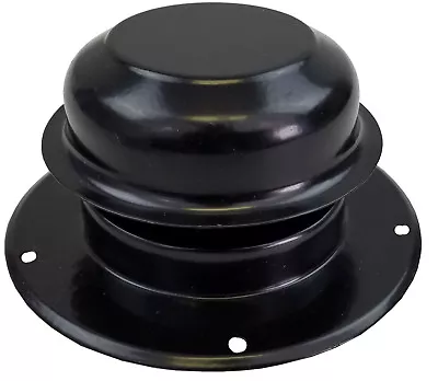 METAL Plumbing Cap BLACK Rv Concession Pipe Roof Cap Cover Marine Exhaust Camper • $9.99