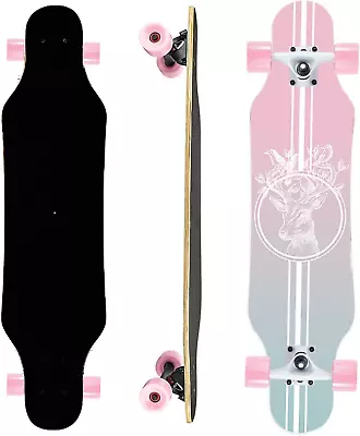 31IN Longboard Skateboards - Mini Long Boards For Adults Teens And Kids. 9 Laye • $66.99