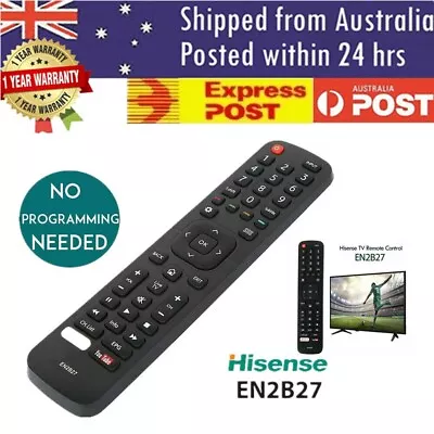 For HISENSE TV Remote EN2B27 ORIGINAL OEM Control EN-2B27 RC3394402/01 3139 238 • $8.99