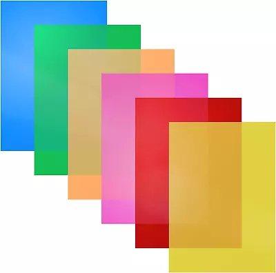 Dyslexia Overlays A4 Coloured Dyslexia Aids For Children 6PCS Coloured Overlay • £11.37