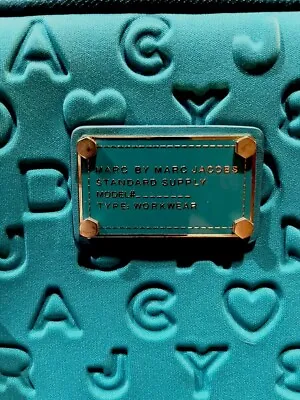 Marc By Marc Jacobs Monogram Tablet Ipad Aqua Sleeve/Case 11  X 8 .5 Inches • $28.99