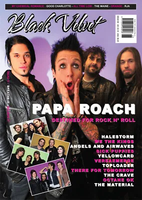 Black Velvet Magazine 68 Papa Roach Angels & Airwaves Versaemerge Yellowcard • $2.49