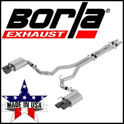 Borla ATAK Cat-Back Exhaust System Fits 2018-2024 Ford Mustang GT Coupe 5.0L V8 • $2180.17