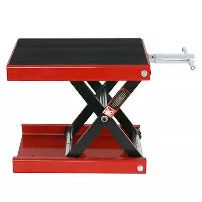 Wide 1100 Lbs Deck Motorcycle Scissor Jack Lift Stand Widow Cruiser Bike Touring • $56.58