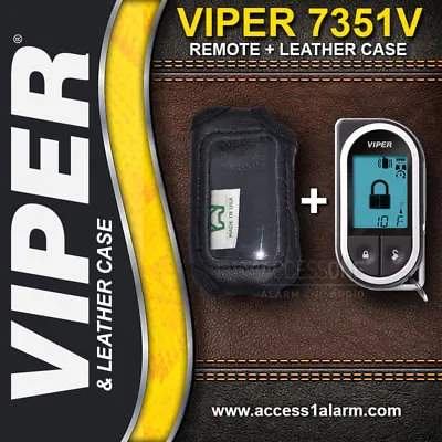 Viper 7351V 2-Way LCD Remote Control And Leather Case Combo For The Viper 5301 • $145.99