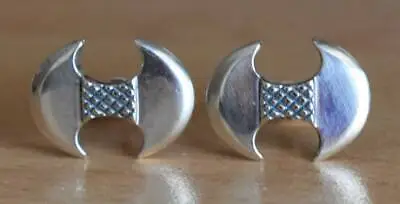 Labrys -Minoan Double Headed Axe - Knossos Palace Crete - Silver Cufflinks  • $119.90