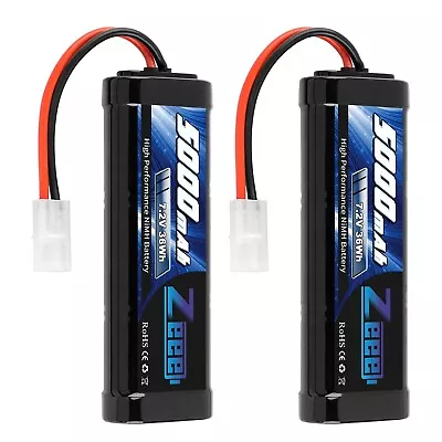 Zeee 7.2V 5000mAh NiMH Battery With Tamiya Plug 6-Cell Rechargeable Battery P... • $94.29