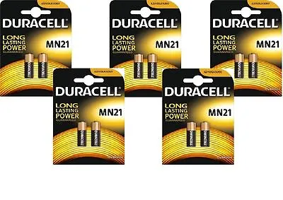10 X Duracell MN21 A23 12V Battery 23A LRV08 K23A E23A Duracell Battery • £8.95