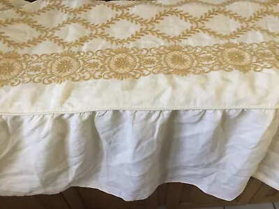 Rare Missoni /vestor Embroidered Bed Cover Ivory&gold 64”x78” Must See!!! • $299