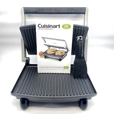 $17.49 • Buy Cuisinart Griddler Panini Sandwich Press Contact Grill Non Stick Stainless GR-1