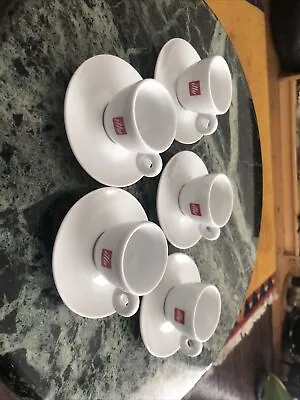 £0.99 • Buy Illy Espresso X5 Coffee Cups And Saucers Ceramic Heavy Cup Vgc