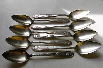 National Silver Co. EPNS Soup Spoons ~ Martinique ~ 1934 Pattern • $16